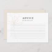 Illustrierte Rose Begleitkarte (Vorne/Hinten)