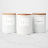 Illustrierte Rose Bridesmaid Candle Label Lebensmitteletikett (Flaschen)