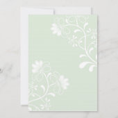 Illustrierte Rose & Butterfly Frühjahrssonne Einladung (Rückseite)