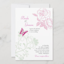 Illustrierte Rose & Butterfly Frühjahrssonne