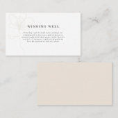 Illustrierte Rose, die gut verpackt werden möchte Begleitkarte (Vorne/Hinten)