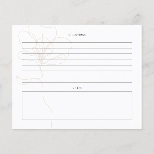 Illustrierte Rose Name Referenzkarte (Rückseite)