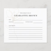 Illustrierte Rose Name Referenzkarte (Vorderseite)