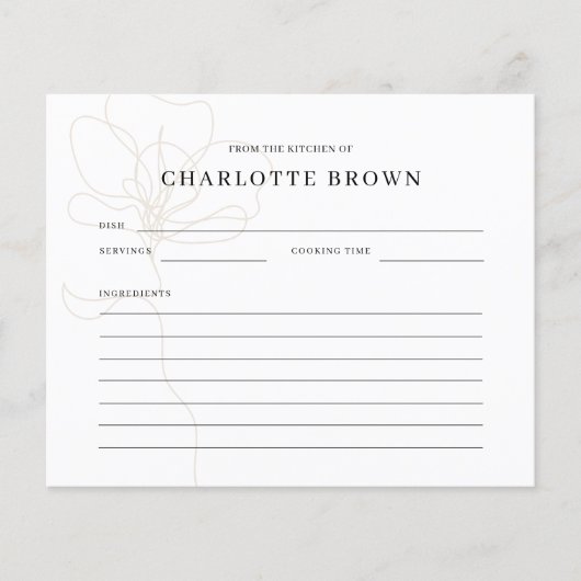 Illustrierte Rose Name Referenzkarte (Vorderseite)