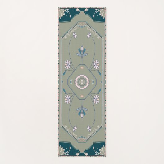 Illustrierte Sage Area Ruck Yogamatte (Vorderseite)