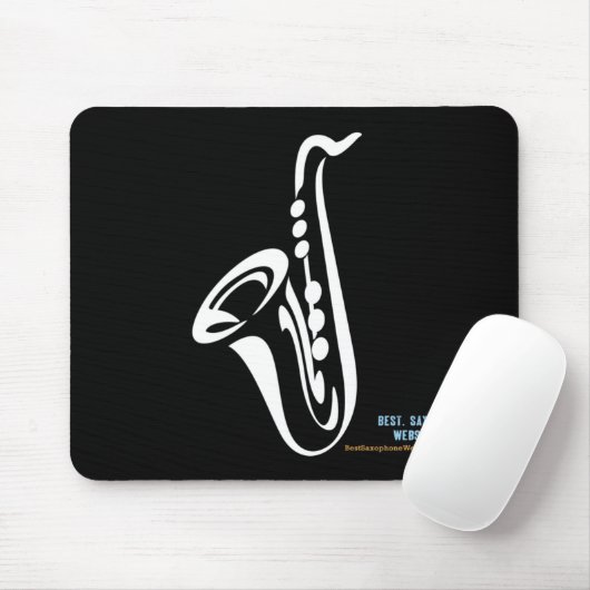 Illustrierte Saxophone-Mausunterlage Mousepad (Mit Mouse)