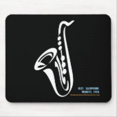 Illustrierte Saxophone-Mausunterlage Mousepad (Vorne)