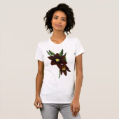 Illustrierte Schokolade Lily Blume T-Shirt (Vorne ganz)