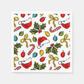 Illustrierte Skizzen von Hand mit bunten Handzeich Serviette (Vorderseite)