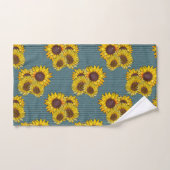 Illustrierte Sommersonnenblumen Badhandtuch Set (Handtuch)