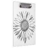 Illustrierte Sonnenblume Klemmbrett (Rechts)