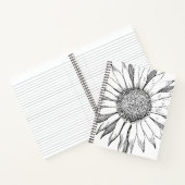 Illustrierte Sonnenblume Notizblock (Innenseite)