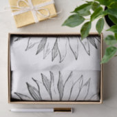 Illustrierte Sonnenblume Seidenpapier (Geschenk)