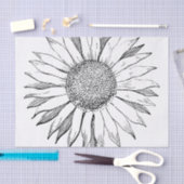Illustrierte Sonnenblume Seidenpapier (Handwerk)
