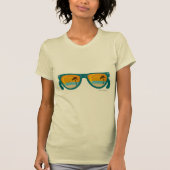 Illustrierte Sonnenuntergang Sonnenbrille T-Shirt (Vorderseite)