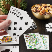 Illustrierte Spielkarten des Bundesstaates New Jer (In Situ)