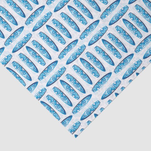 Illustrierte Surfbretter Seidenpapier (Ausschnitt)