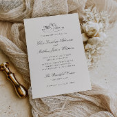 Illustrierte Swans Whimsical Wedding Einladung