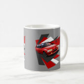 Illustrierte Tasse Citroen BX 16V (VorderseiteRechts)