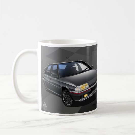Illustrierte Tasse Citroen BX GTI 16V (Links)