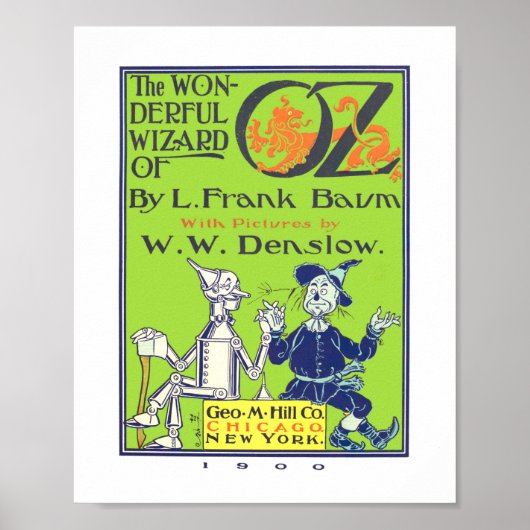 Illustrierte Titelseite von The Wonderful Wizard o Poster (Vorne)