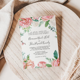 Illustrierte Tropenblumenfeier Einladung