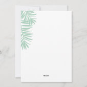 Illustrierte Tropische Weihnachtsschmuck Feiertagskarte (Rückseite)