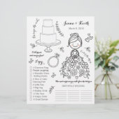 Illustrierte Veranstaltungsseite für Hochzeitkids (Stehend Vorderseite)