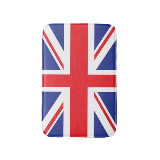Illustrierte Version der britischen Flagge Badematte (Vorderseite Vertikal)
