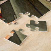 Illustrierte Vintage Züge Puzzle (Seite)