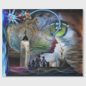 Illustrierte Visiongrafik Geschenkpapier (Flach)