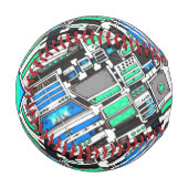 Illustrierte Vorstellungskraft Baseball (Vorderseite Links)