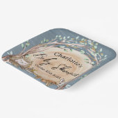 Illustrierte Waldtiere Kinderdusche Pappteller (Gewinkelt)