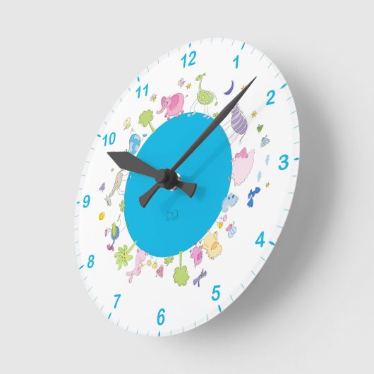 illustrierte Wanduhr (Winkel)