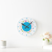 illustrierte Wanduhr (Zuhause)