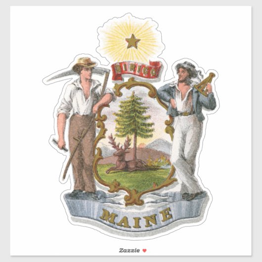 Illustrierte Wappen Aufkleber (Blatt)