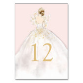 Illustrierte Wasserfarbenbrille in der Tischnummer (Rückseite)