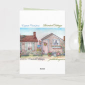 Illustrierte Weihnachten Danke, dass Sie grüßen Dankeskarte (Rückseite)