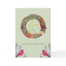 Illustrierte Weihnachten Danke, dass Sie grüßen