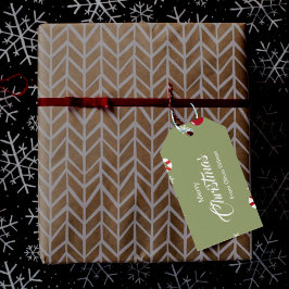 Illustrierte Weihnachtsfeier Geschenkanhänger