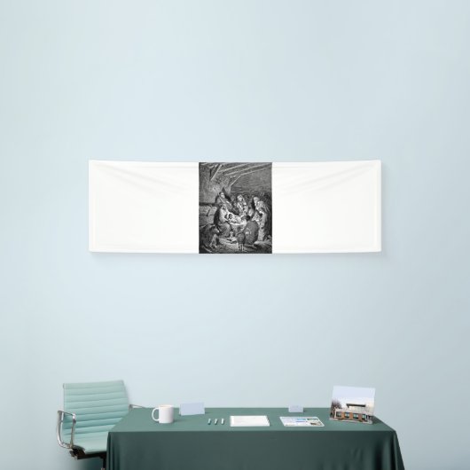 Illustrierte Weihnachtskrippe Banner (Messeveranstaltung)