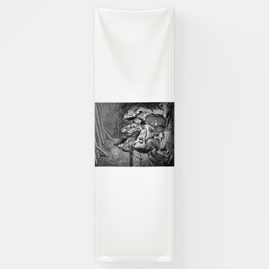 Illustrierte Weihnachtskrippe Banner (Vertikal)