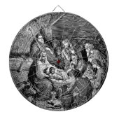 Illustrierte Weihnachtskrippe Dartscheibe (vorne)