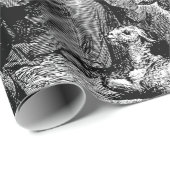 Illustrierte Weihnachtskrippe Geschenkpapier (Rolleneckpunkt)