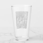 Illustrierte Weihnachtskrippe Glas (Rückseite)
