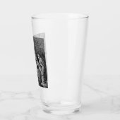 Illustrierte Weihnachtskrippe Glas (Links)