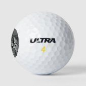 Illustrierte Weihnachtskrippe Golfball (Logo)