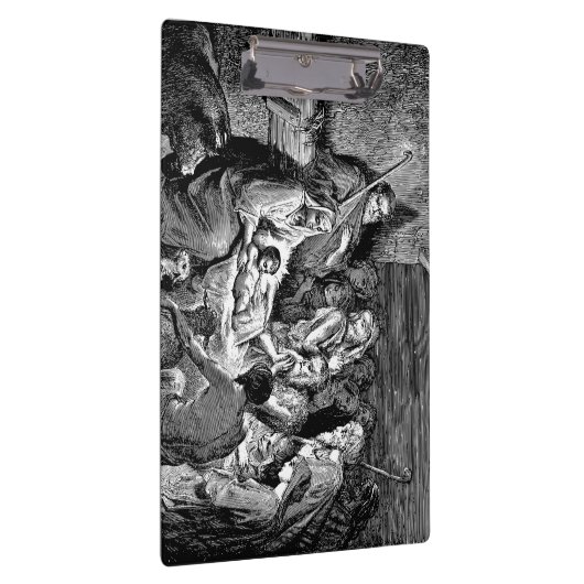 Illustrierte Weihnachtskrippe Klemmbrett (Rechts)