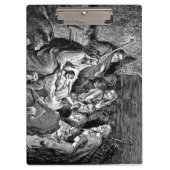 Illustrierte Weihnachtskrippe Klemmbrett (Vorderseite)