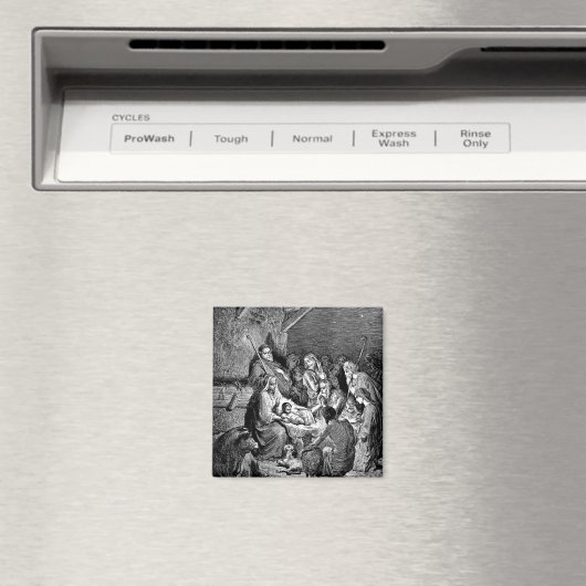 Illustrierte Weihnachtskrippe Magnet (In Situ (Geschirrspüler))